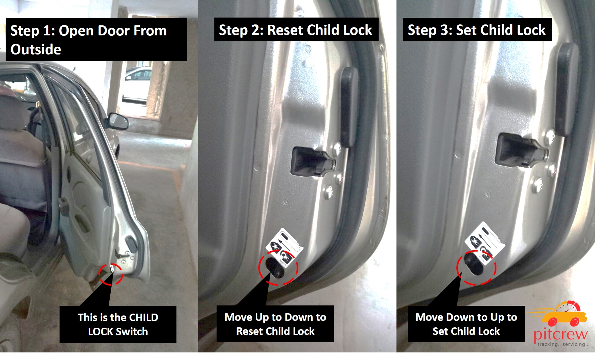 Child Lock in Car Setting