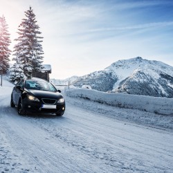 Winter landscape in the Alps