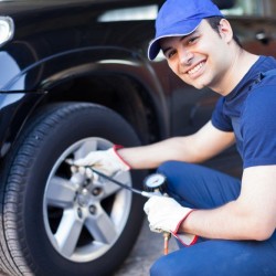 noises from tyres or front suspension