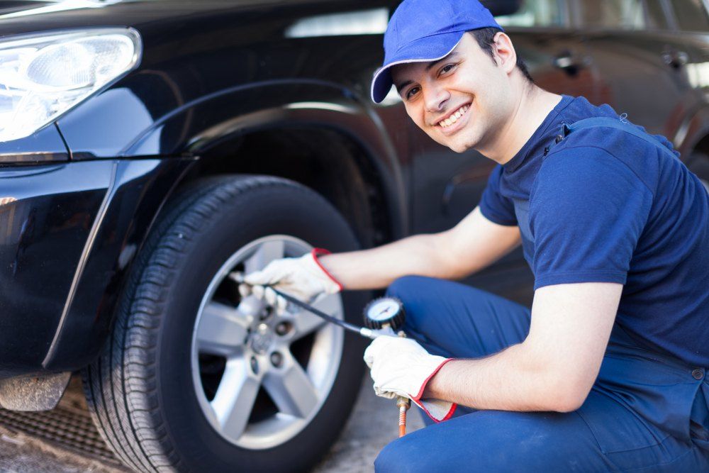 noises from tyres or front suspension