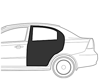 Maruti SX 4 Rear Door Left - Dent Paint 