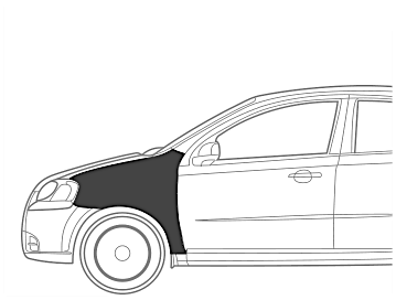 Maruti SX 4 Fender Left Dent Paint 